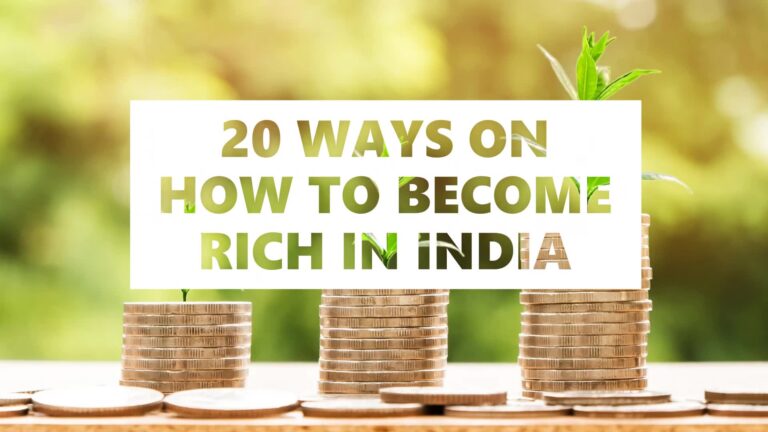 how to become rich in india