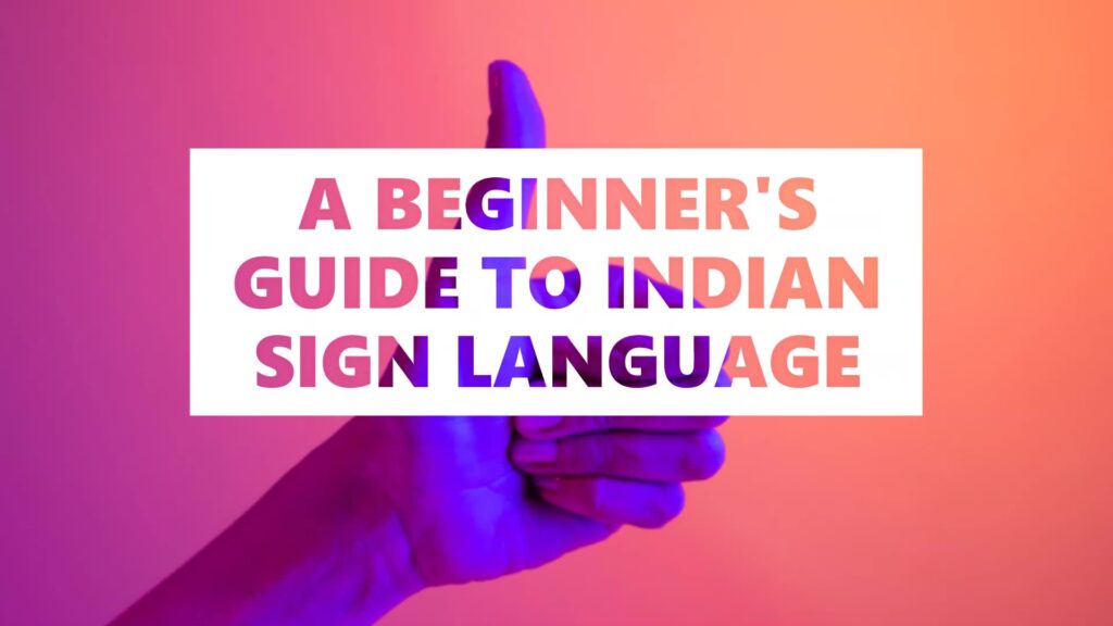Indian sign language