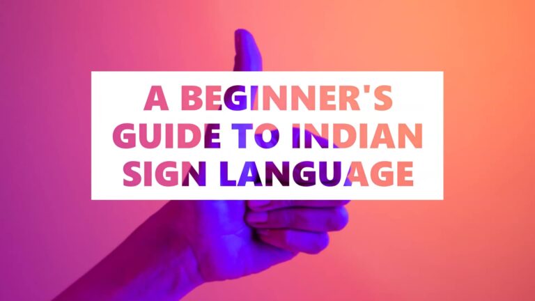 Indian sign language