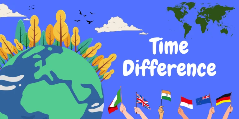 Time difference between india
